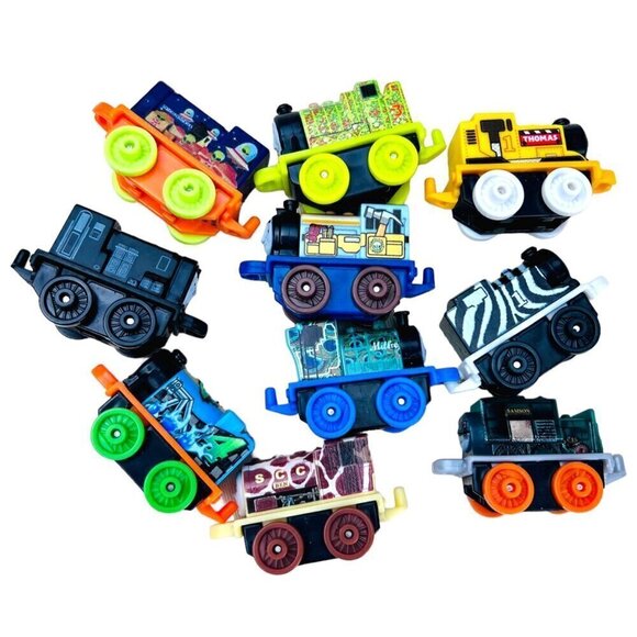 Thomas & Friends Mini Micro Train Lot of 10 Cake Topper Toys 2" - Picture 1 of 6
